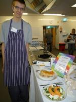 Keiron Scrimger at Rotary Young Chef district heat at Dundee College 11 February 2012